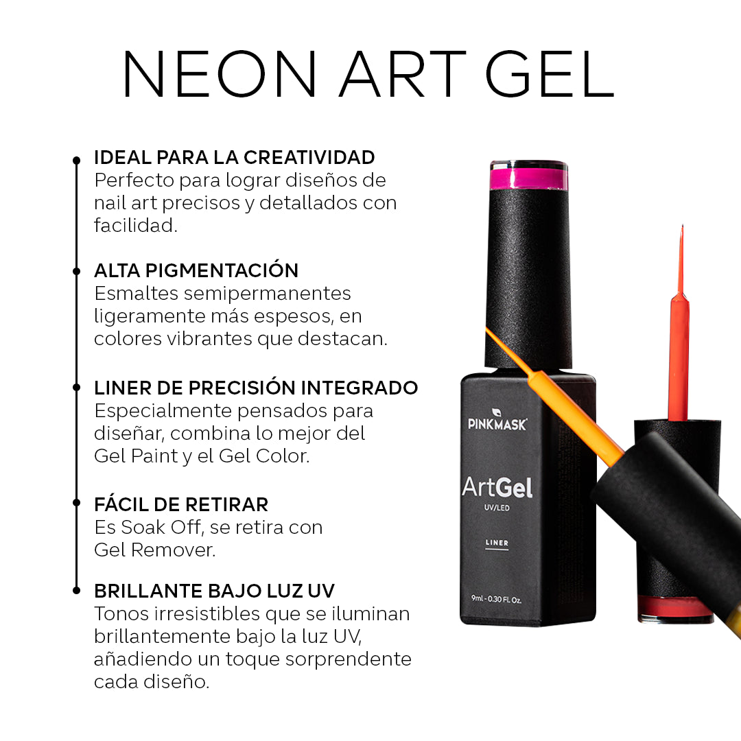 Nail Art Gel - Neon Yellow - Col. Neon