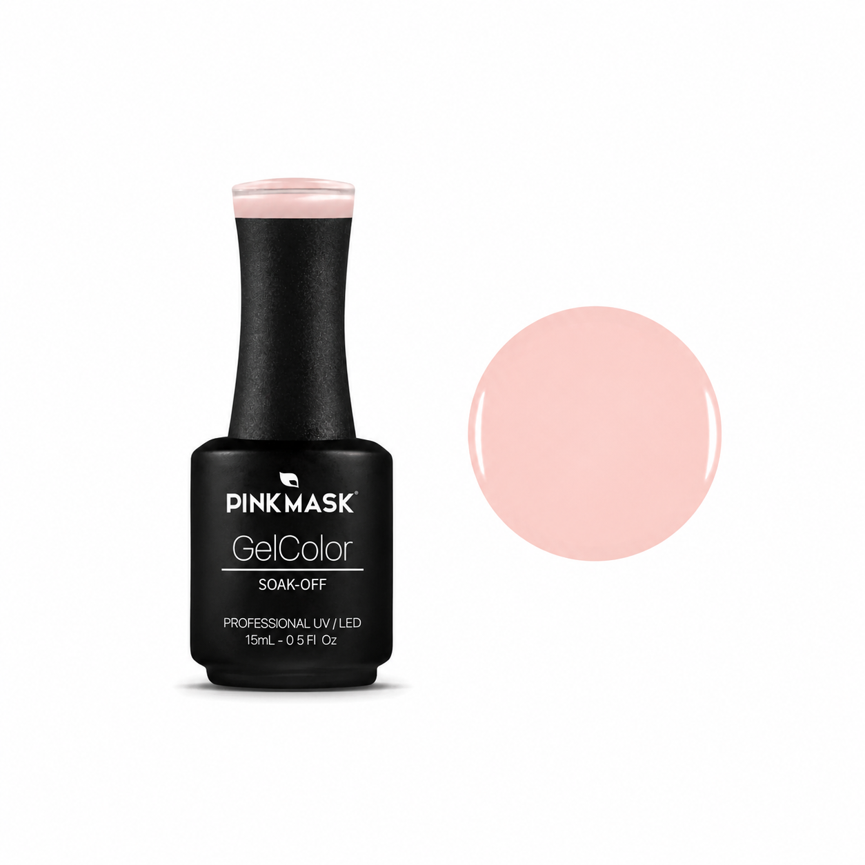 Gel de color Emmy de Mi tienda, muestra el envase con gel de uñas en tonos vibrantes y brillante sobre fondo neutro.
