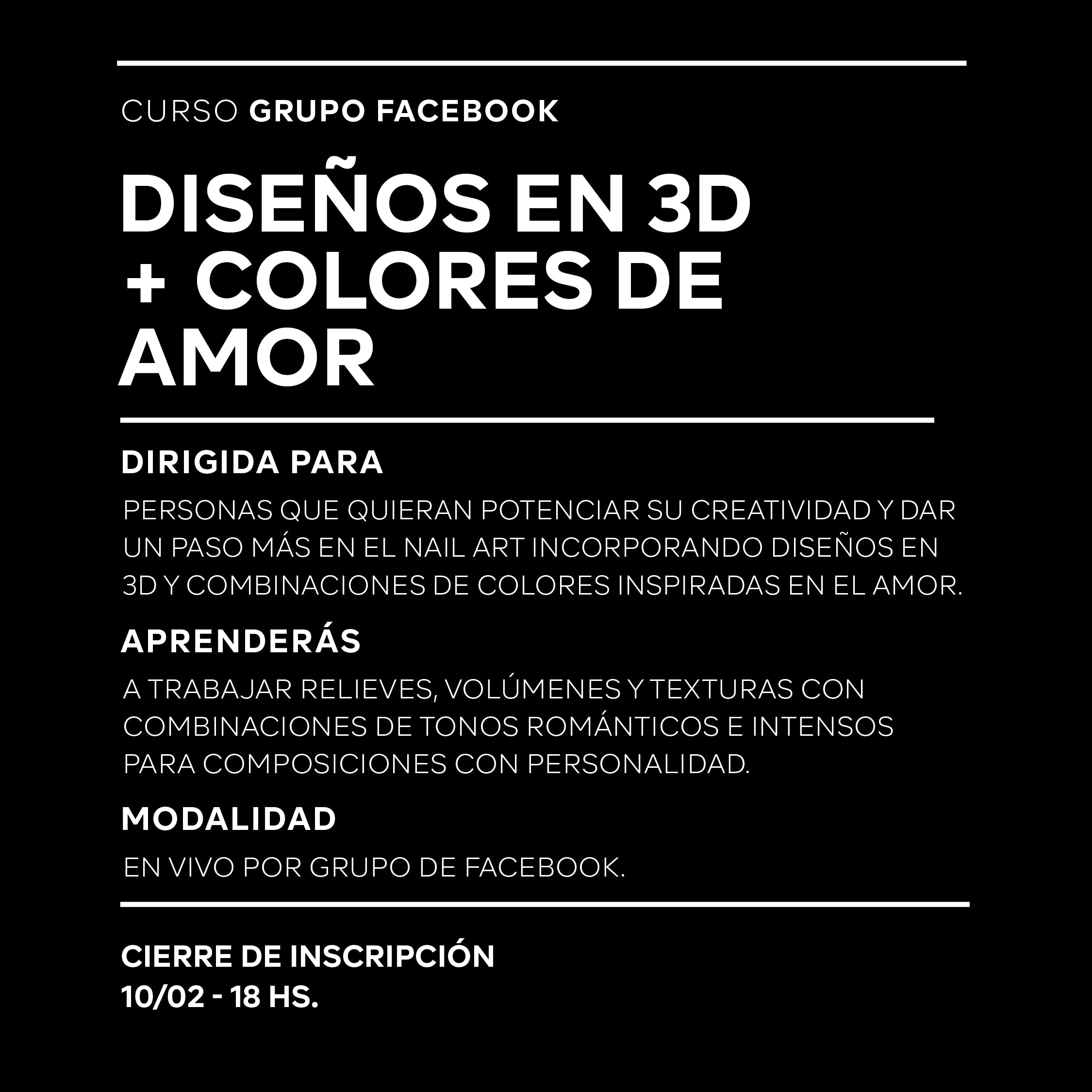 Diseños en 3D + Colores de amor