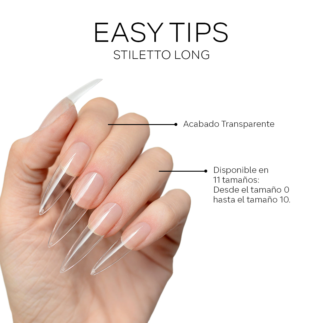 Easy Tip - Stiletto Long - Size 7 Refill