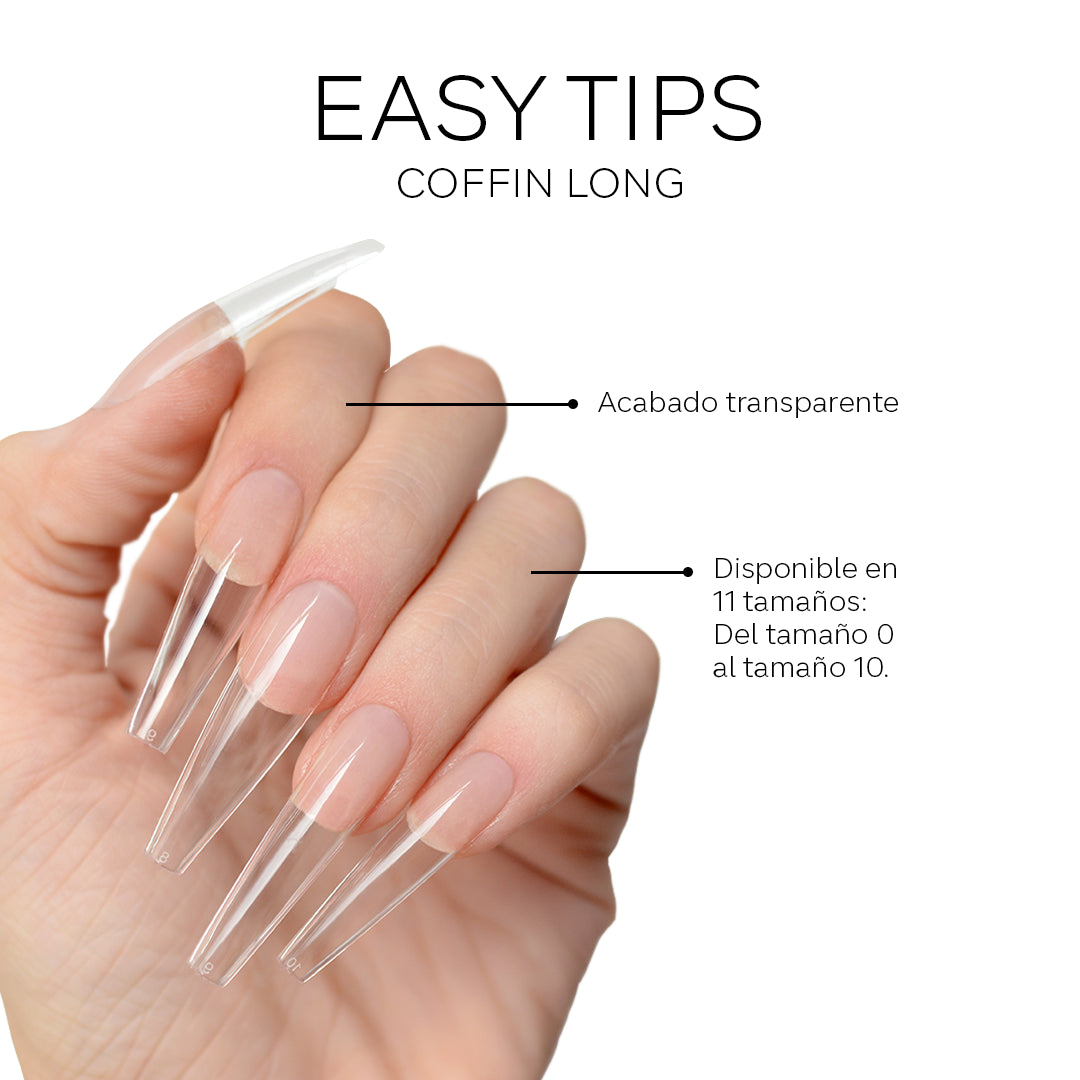 Easy Tip - Coffin Long - Size 6 Refill