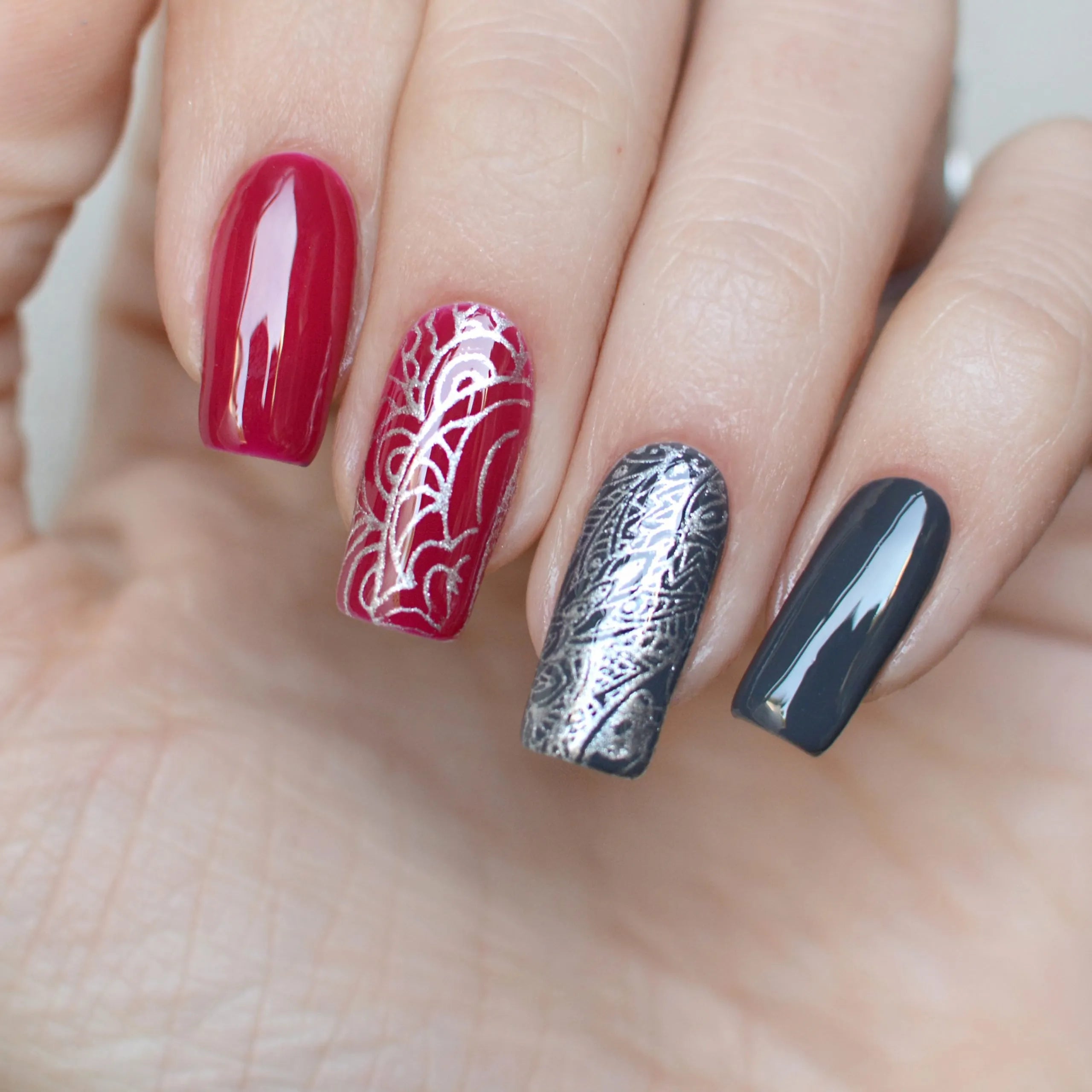 Esmalte Para Stamping Pink Mask - Plateado