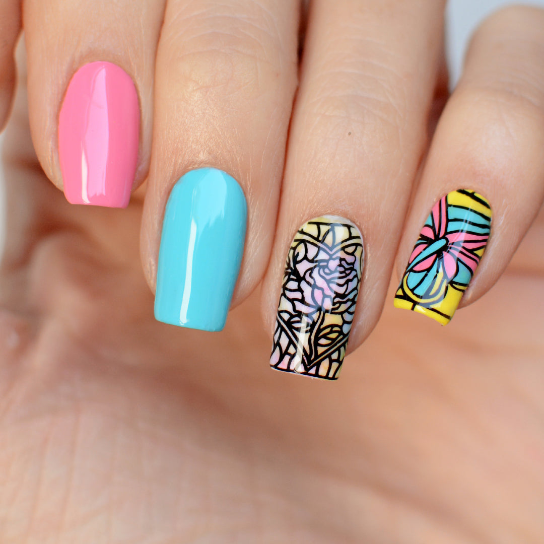 Placa de Stamping Vitraux #85