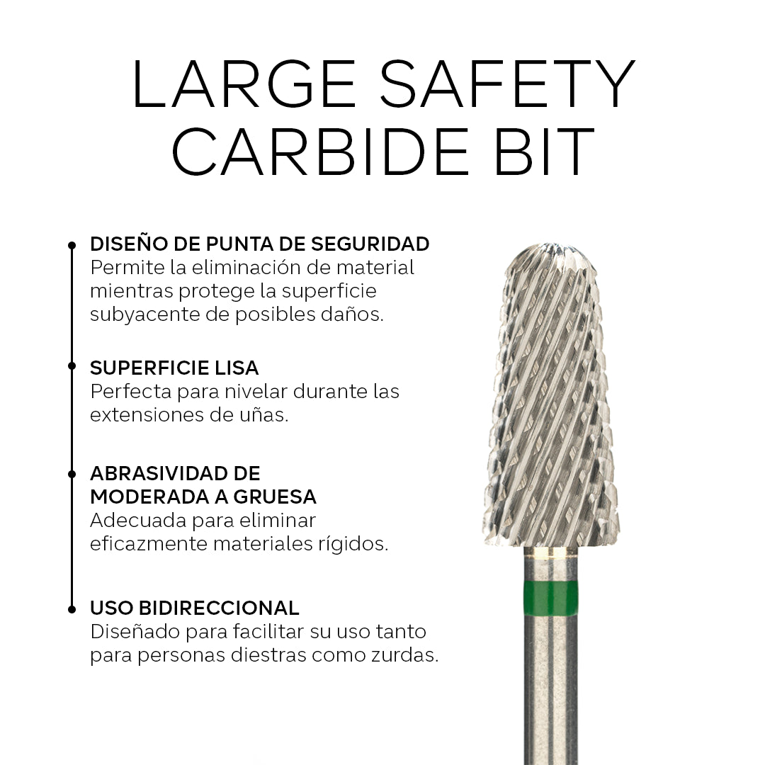 Carbide Bit-Large Safety-6.0*12.7-Green