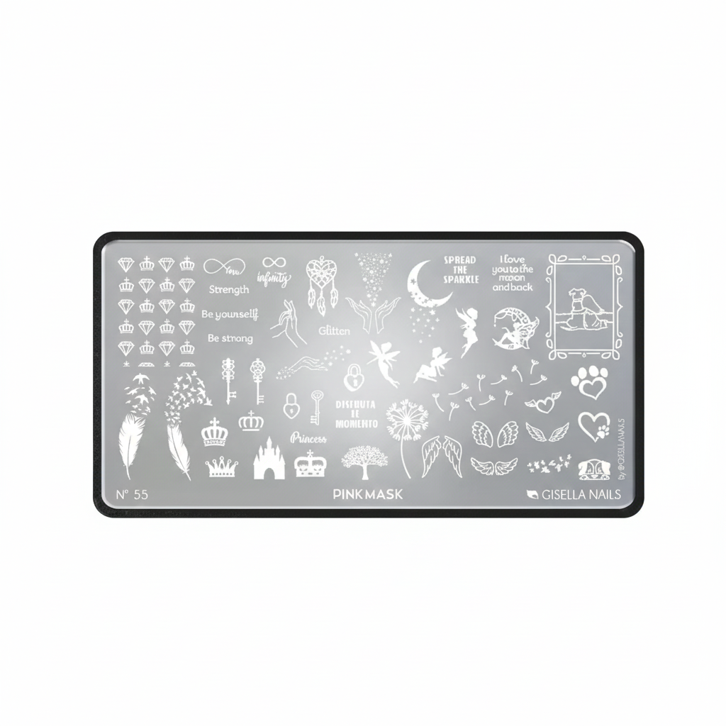 Placa de Stamping Gisella Nails #55