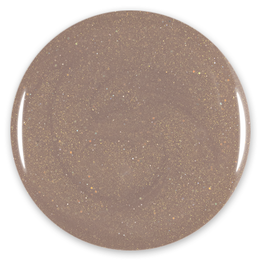 Gel Color - Rubber Base Coat - Sparkly sand