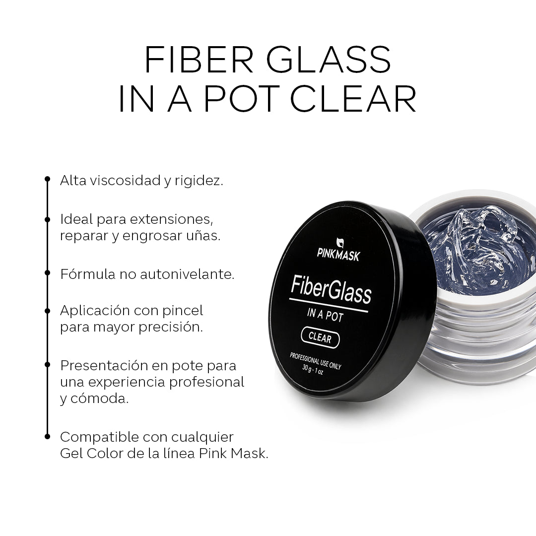Fiber Glass in a Pot - Clear