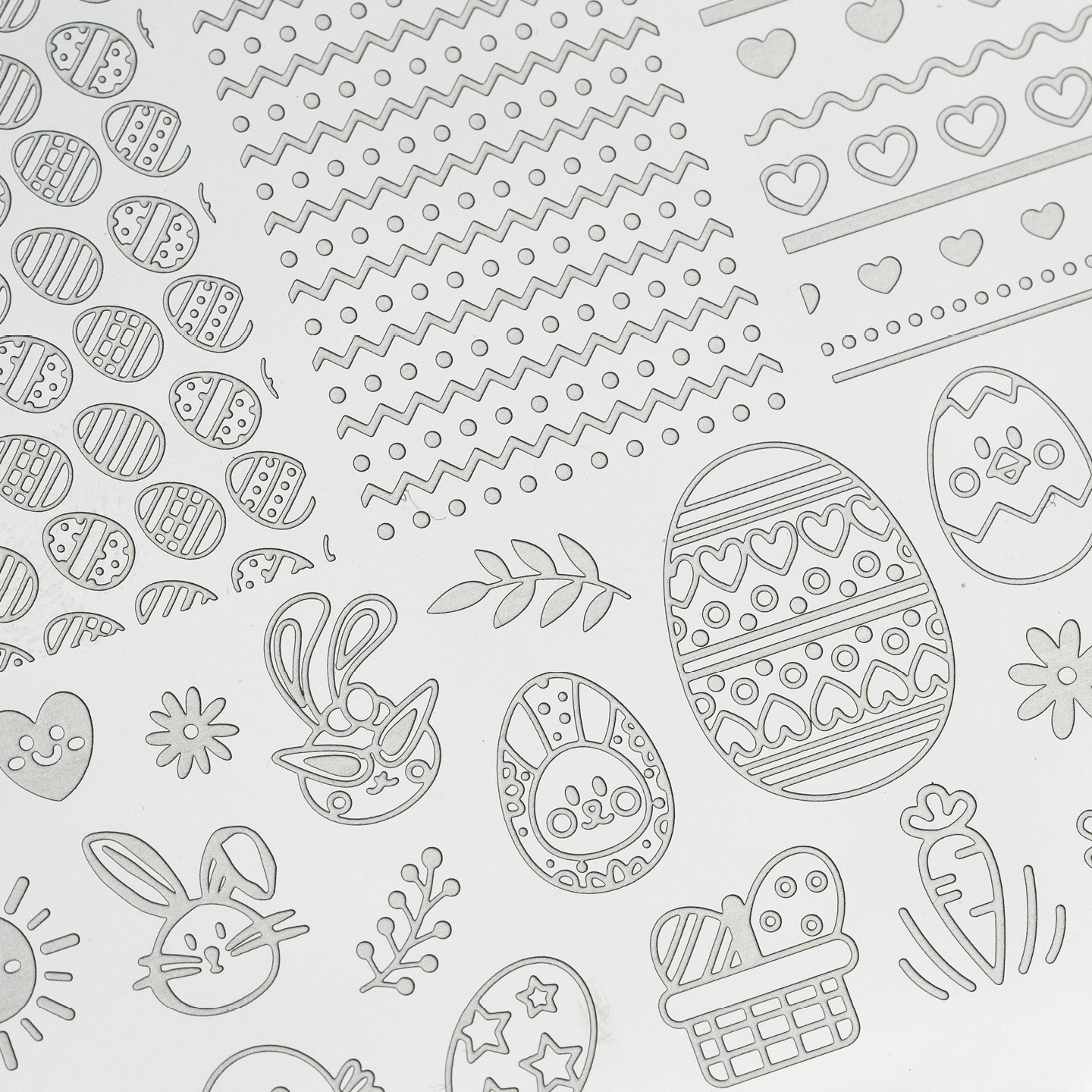 Placa de Stamping Easter #57