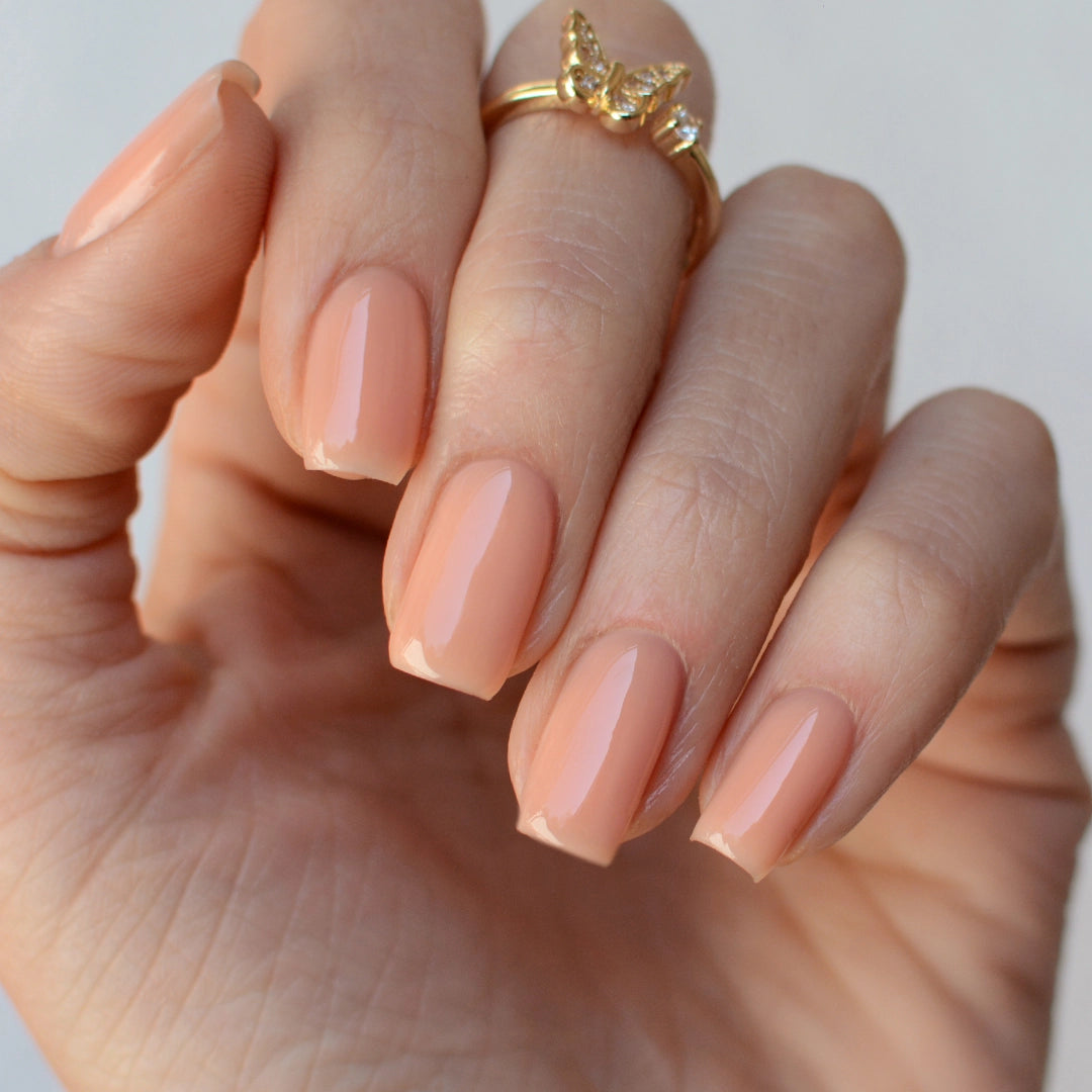 Gel Color - Rubber Base Coat - Soft Tangerine