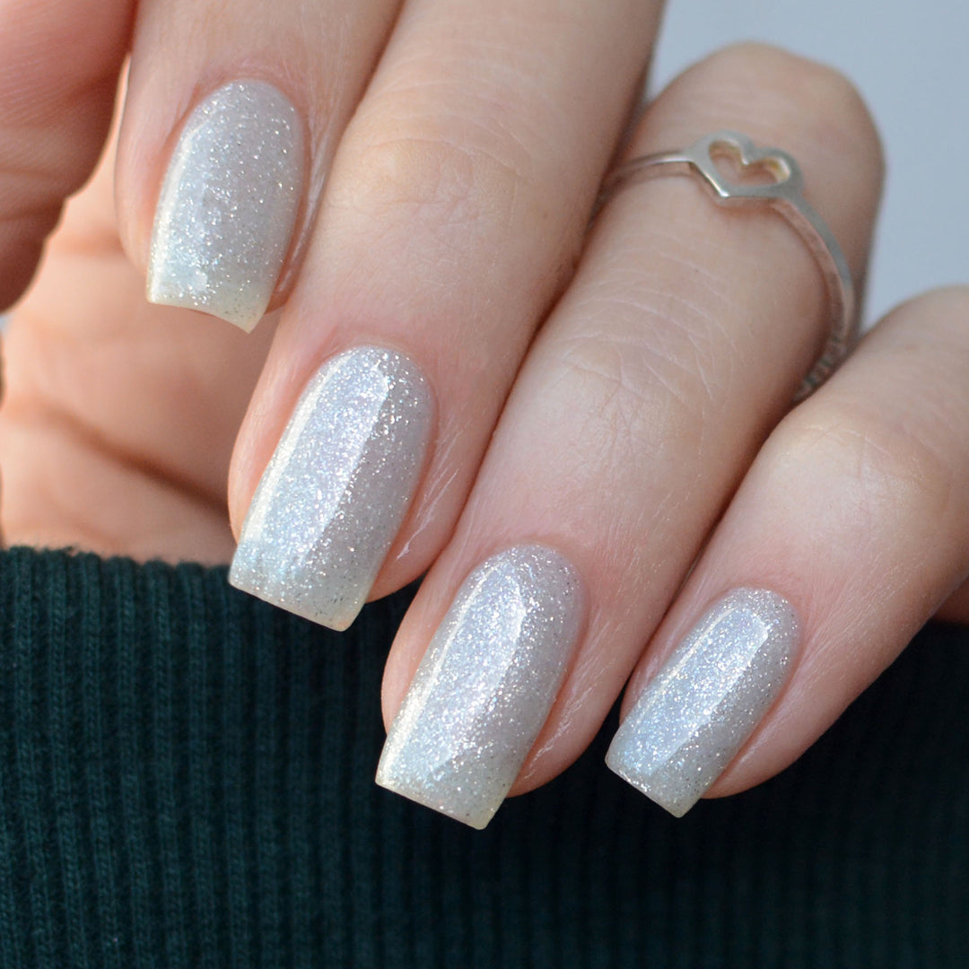 Gel Color - Rubber Base Coat - Sparkly Sky