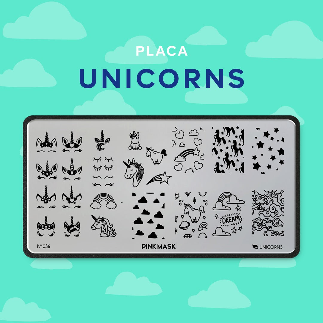 Placa de Stamping Unicorns #36