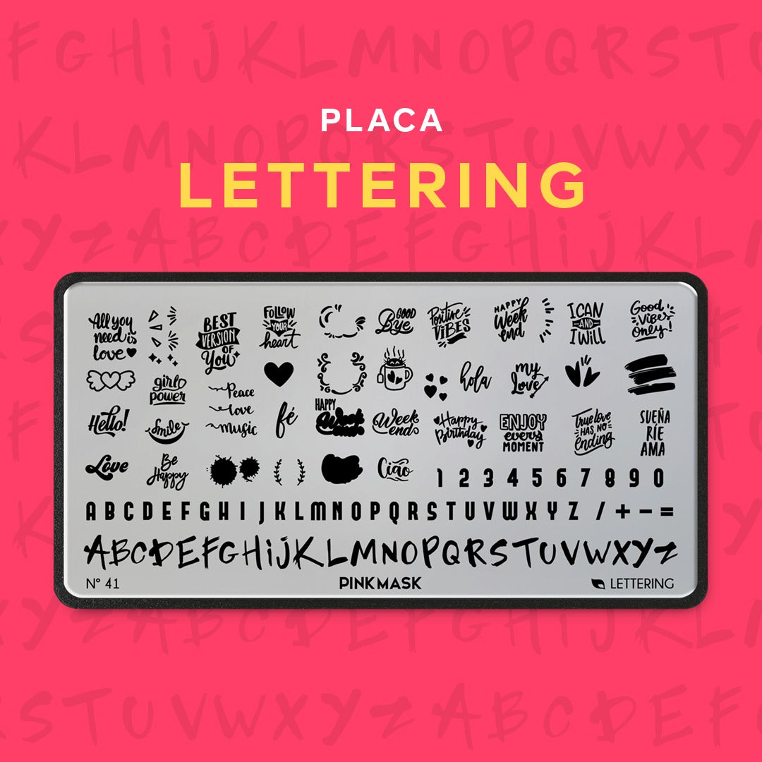 Placa de Stamping Lettering #41