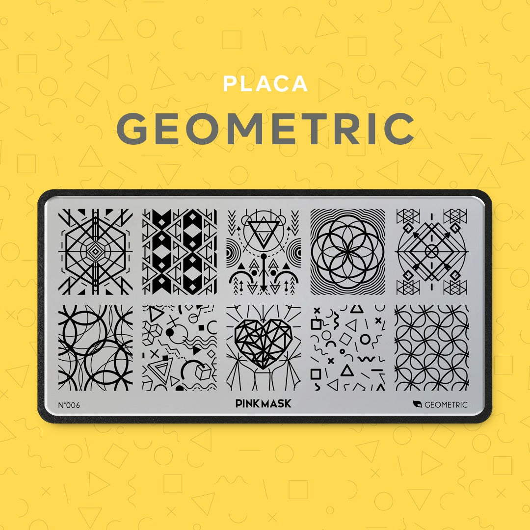 Placa de Stamping Geometric #6