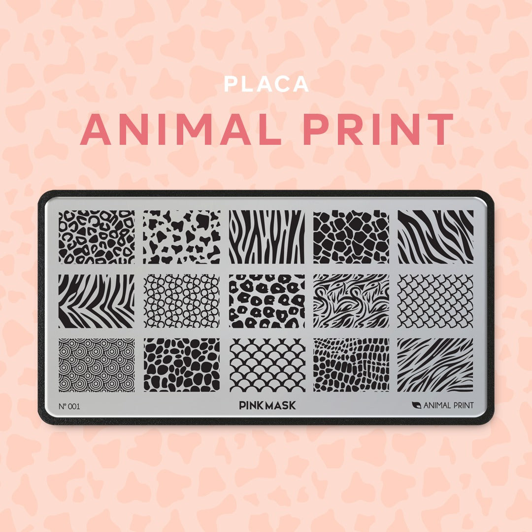 Placa de Stamping Animal Print #1