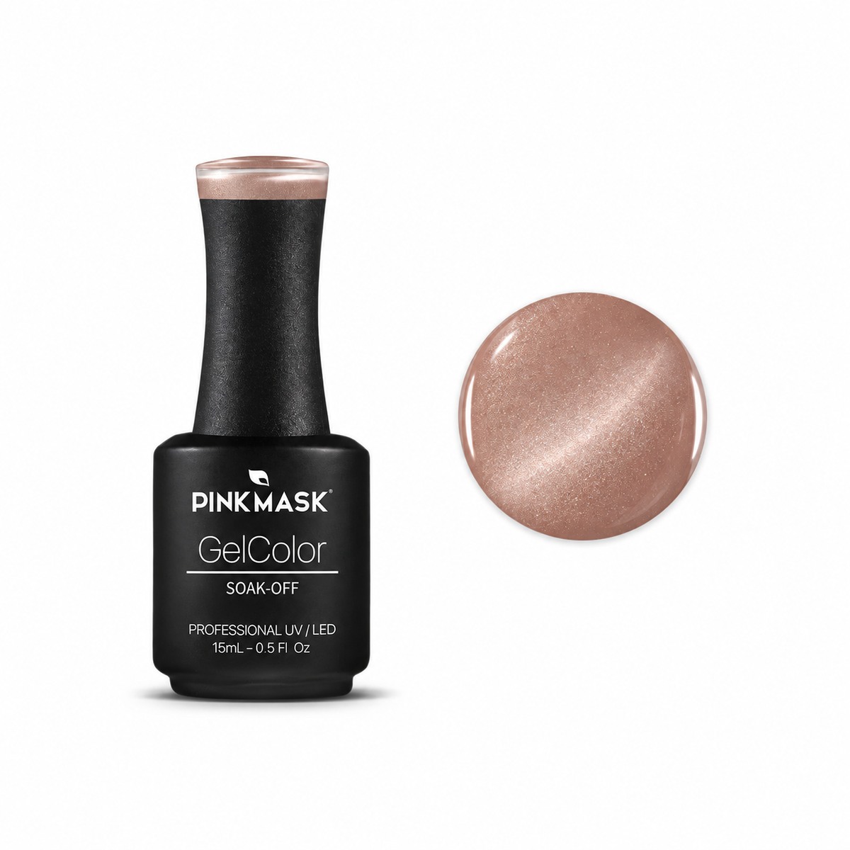Gel Color - Peach Glow - Col. Crystal Nude Cat Eye