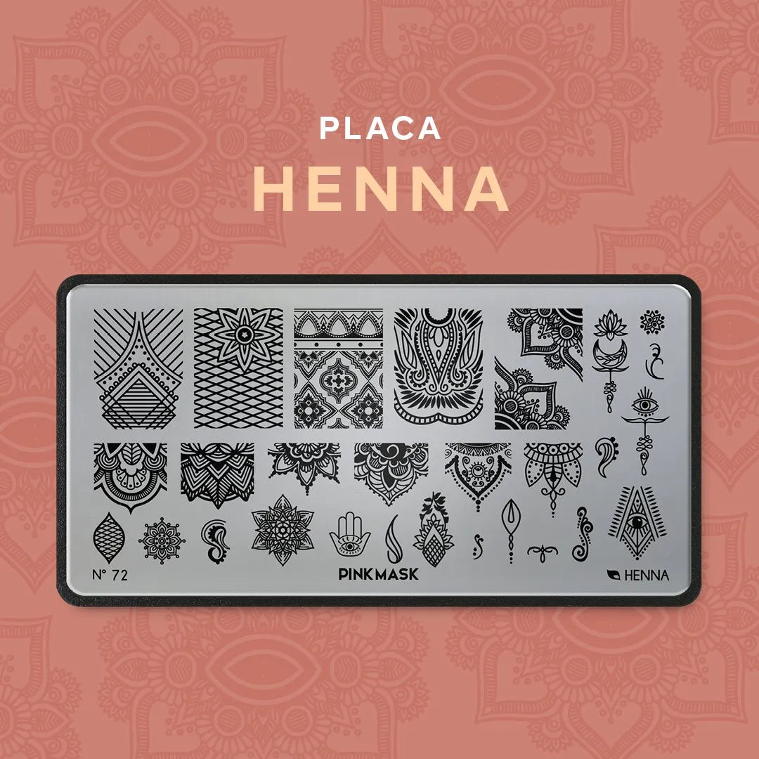 Placa de Stamping Henna #72