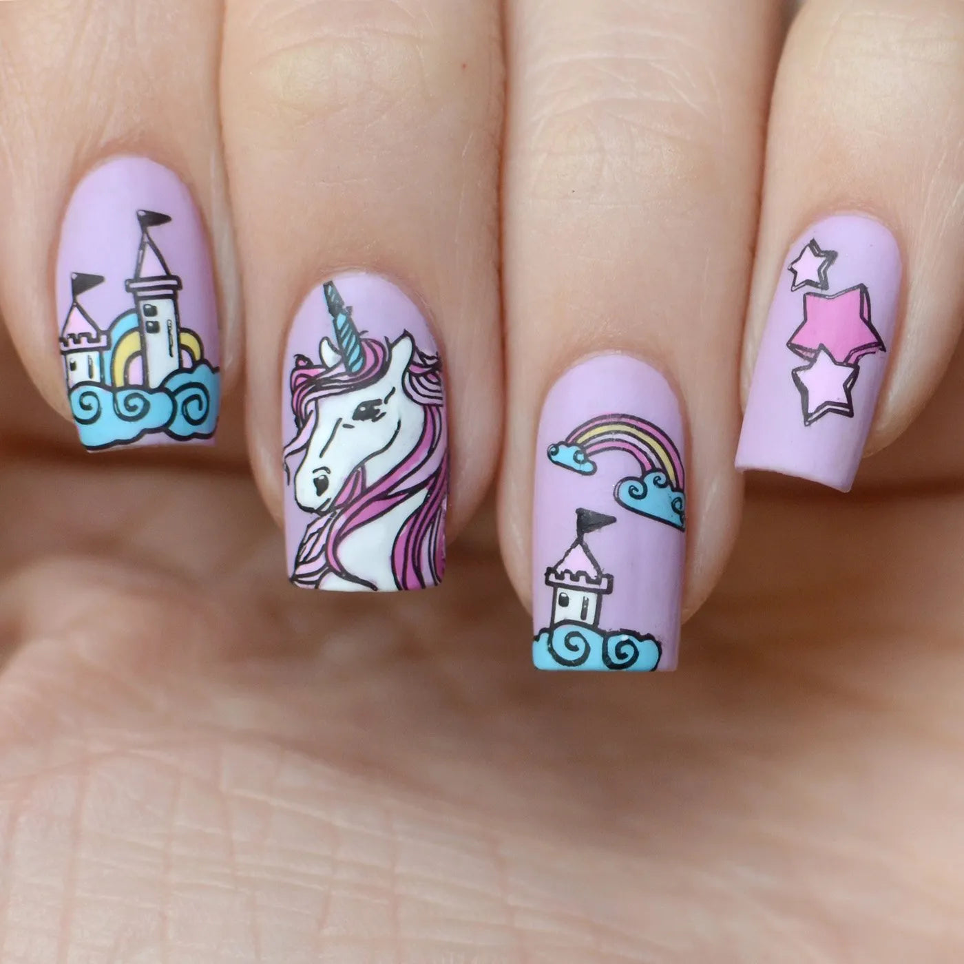 Placa de Stamping Unicorns #36