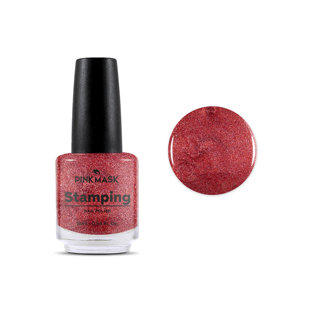 Esmalte Para Stamping Pink Mask - Rojo
