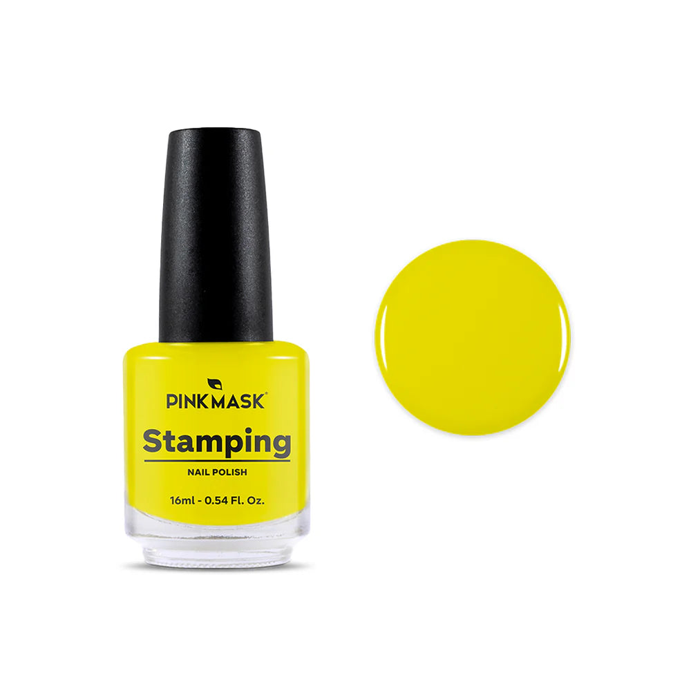 Esmalte Para Stamping Pink Mask - Amarillo