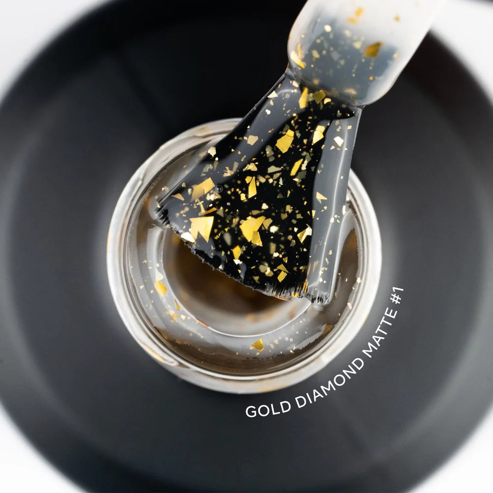 Gel Color - Top Gold Diamond Matte #1