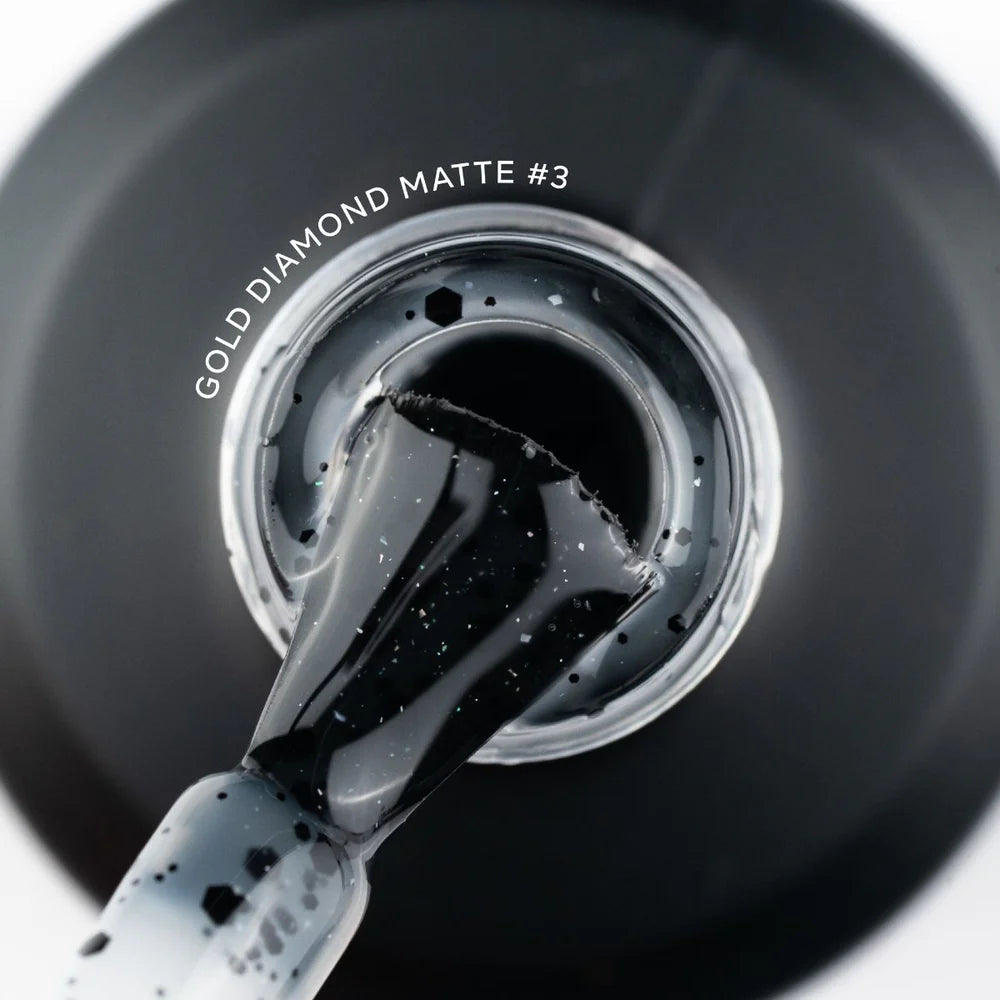 Gel Color - Top Gold Diamond Matte #3