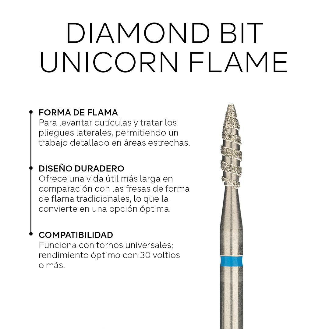 Diamond Bit-Unicorn Flame-2.1*8.0-Red
