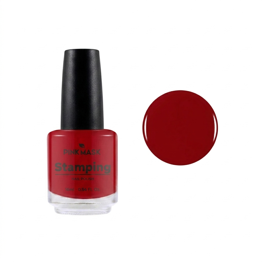 Esmalte Para Stamping Pink Mask - Rojo