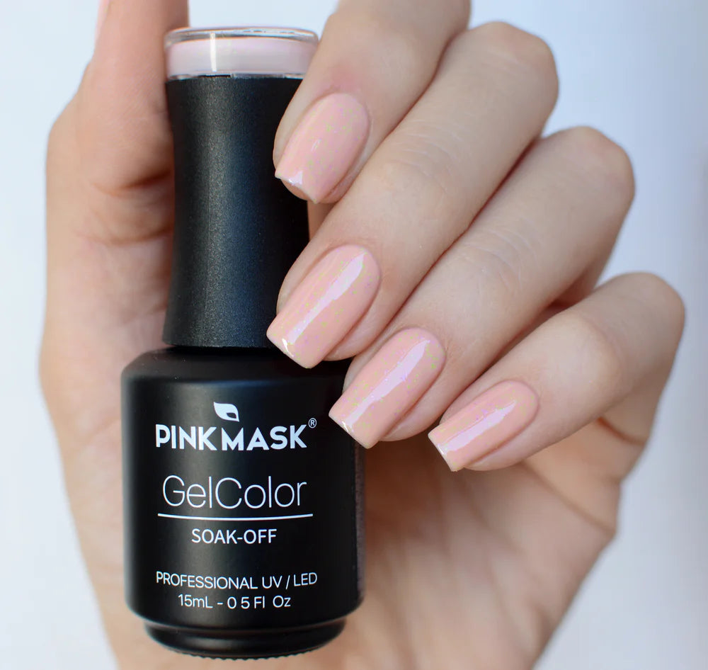 Gel de color LeDania de Mi tienda, esmalte en gel brillante y vibrante para uñas, con envase y color visible en la imagen.