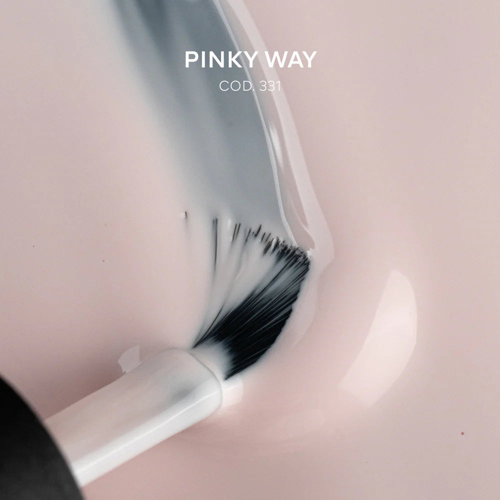 Gel de color Pinky Way de Mi tienda, esmalte rosado brillante en frasco de 355 ml, ideal para uñas con acabado vibrante.