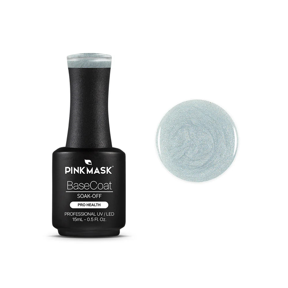 Gel Color - Rubber Base Coat - Sparkly Sky