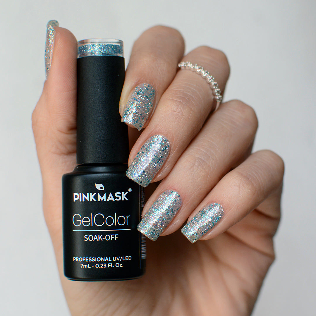 Gel de color Swanky de 7ml de Mi tienda, frasco con gel de esmalte en tonos vibrantes y brillante.