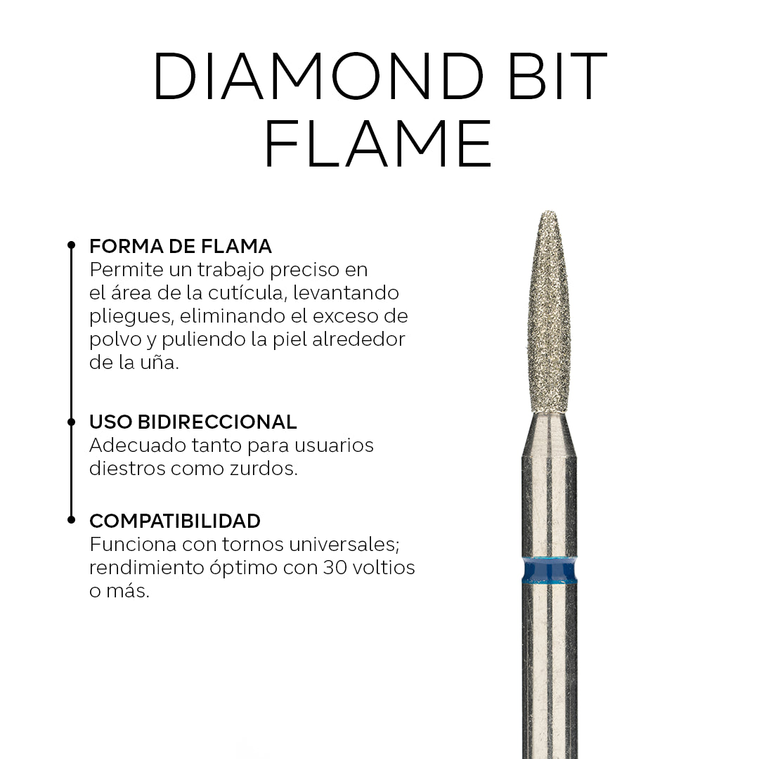 Diamond Bit - Flame - 2.0*8.4 - Blue