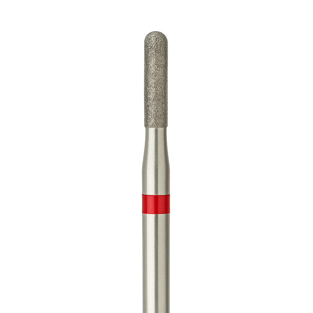 Diamond Bit - Rounded Cylinder - 2.3 mm - Red