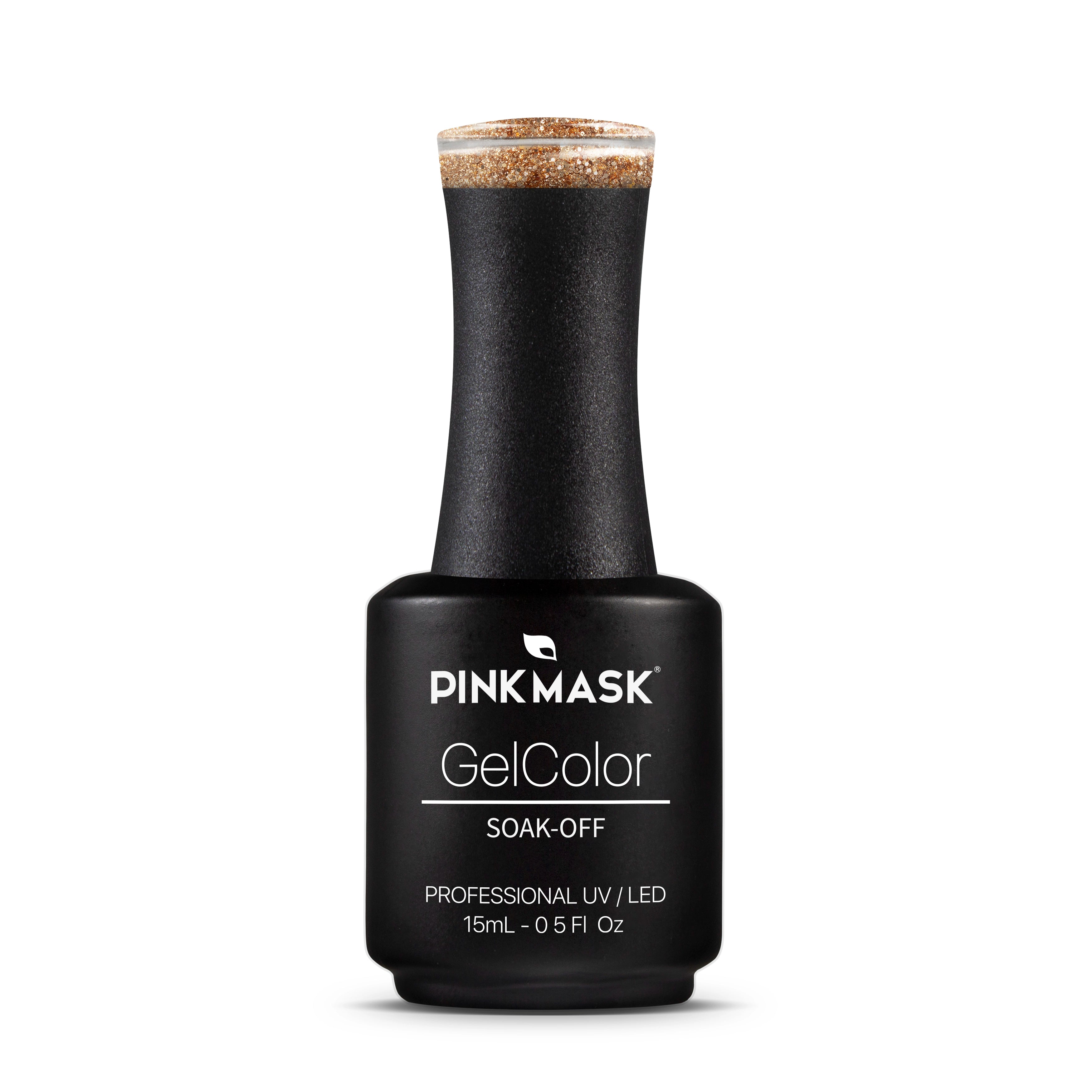 Gel color Pink Mask Peaceful Night en tubo de 15 ml, con tonalidad rosada suave para maquillaje y nail art.