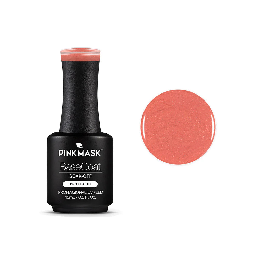 Gel Color - Rubber Base Coat - Sparkly Crush