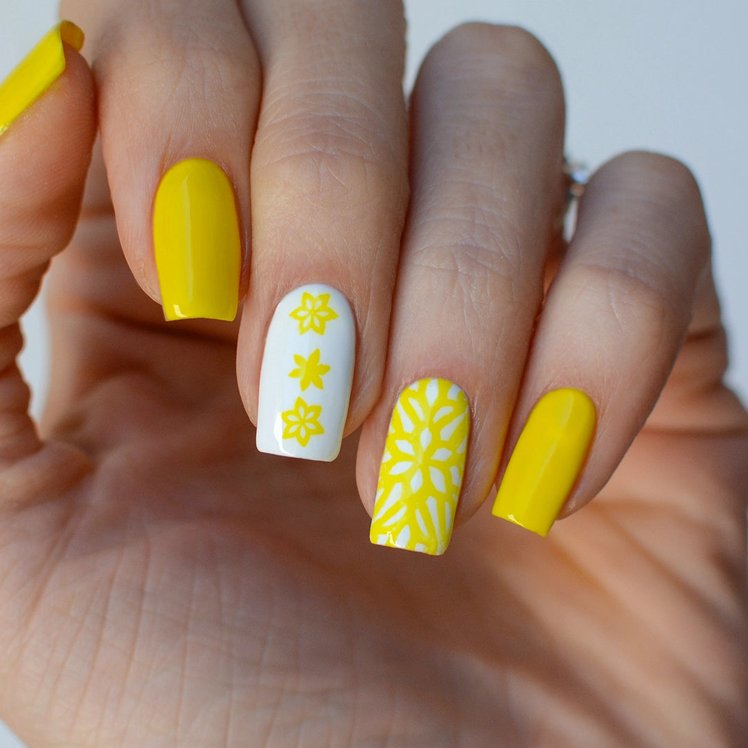 Esmalte Para Stamping Pink Mask - Amarillo