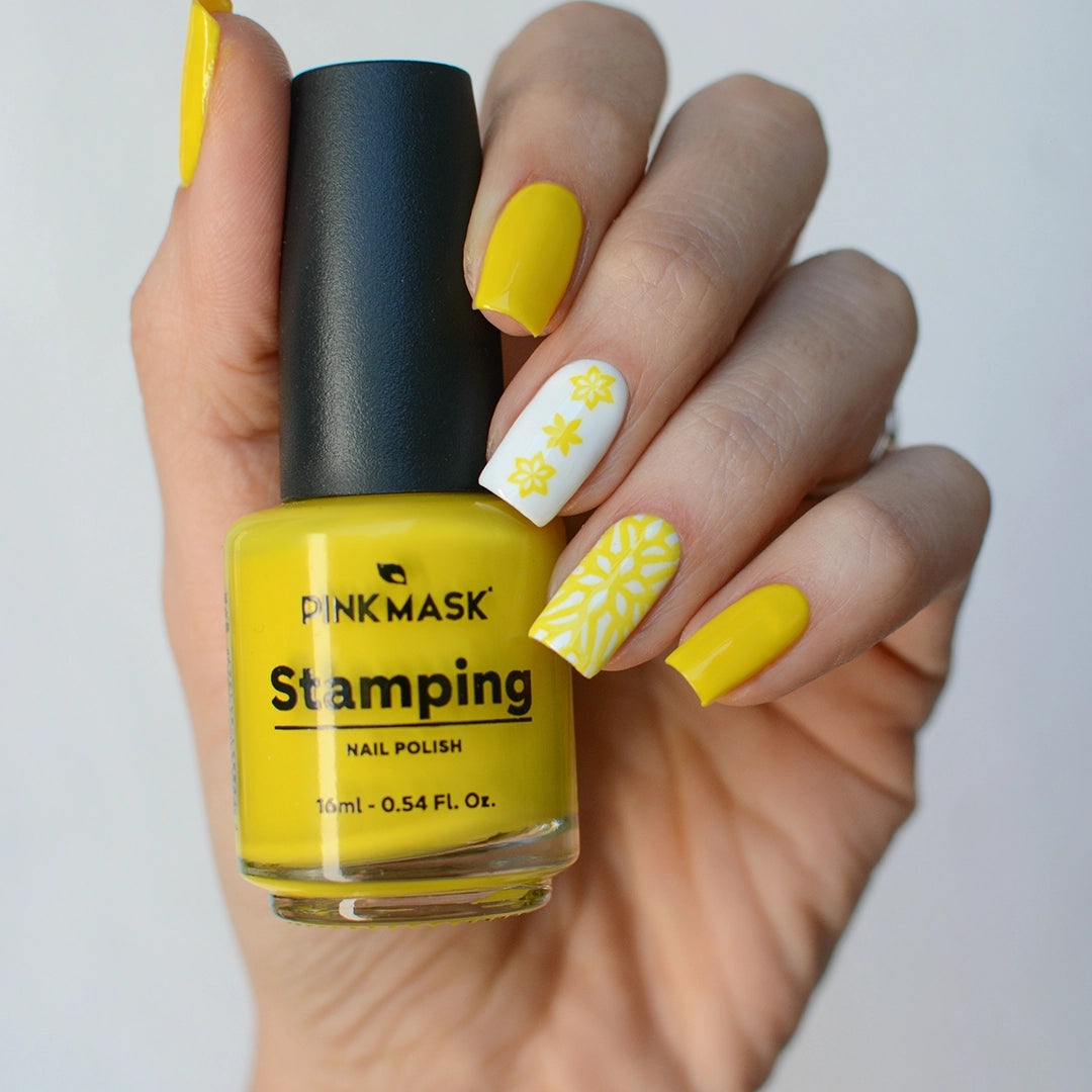 Esmalte Para Stamping Pink Mask - Amarillo