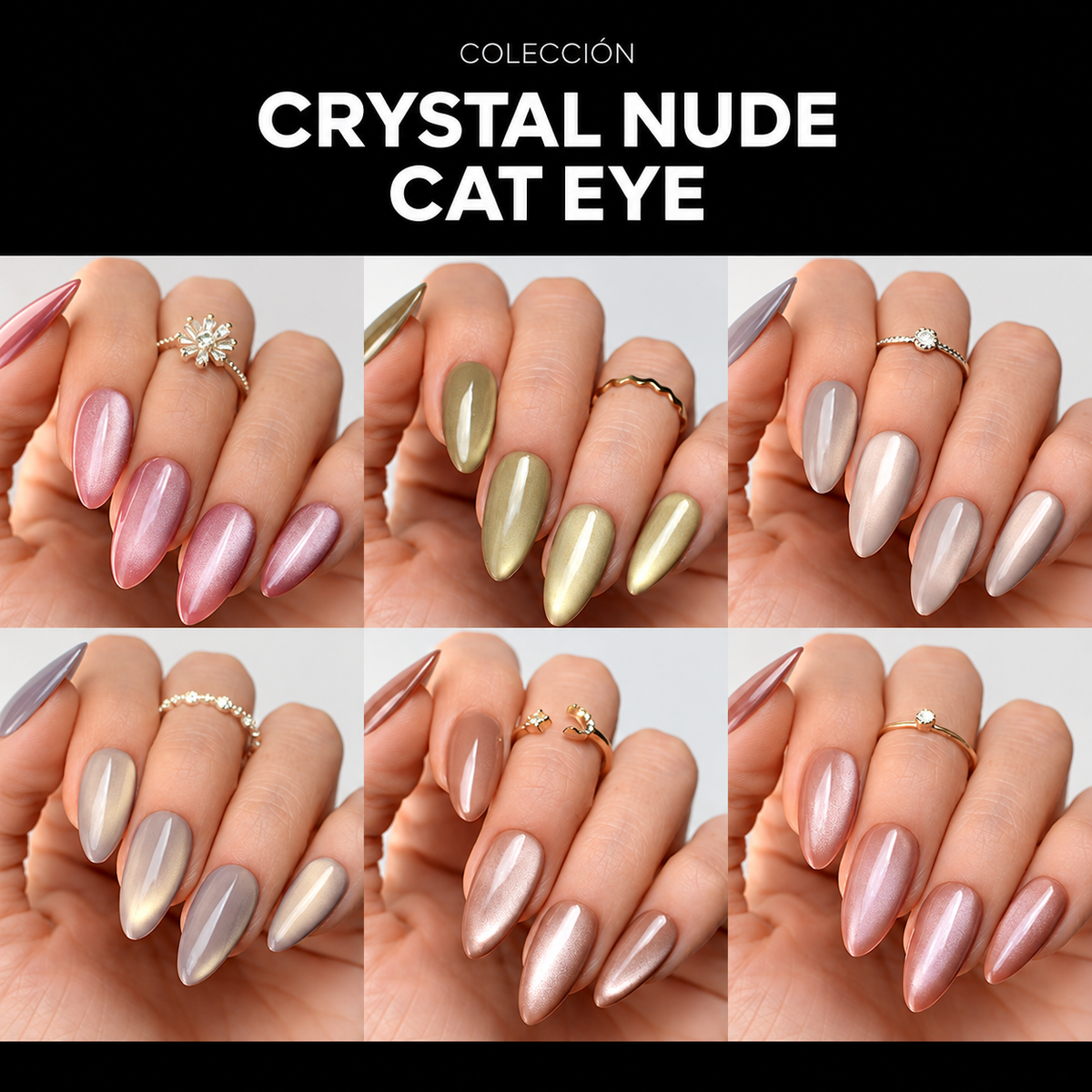 Colección Crystal Nude Cat Eye