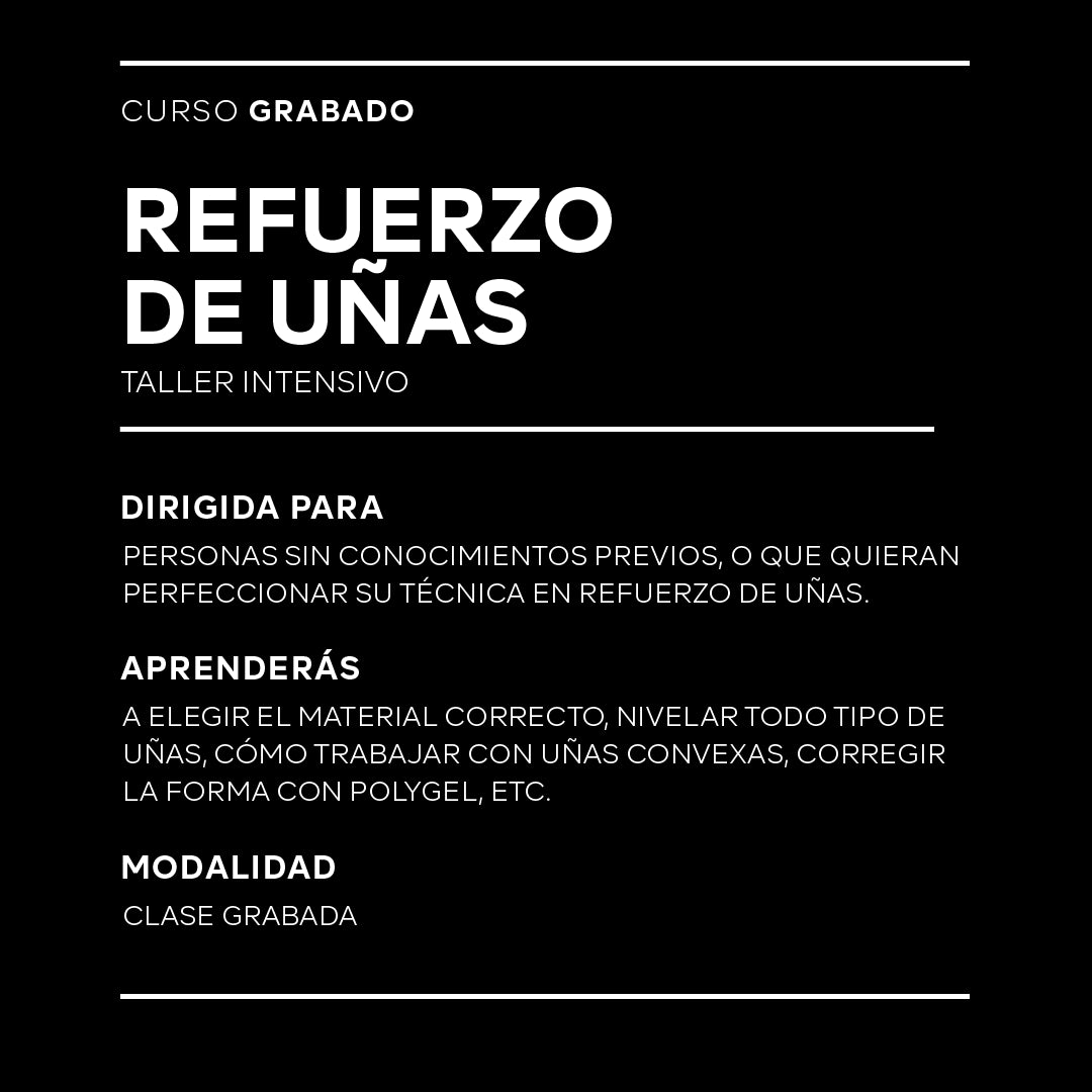 Taller Intensivo Grabado Refuerzo de Uñas by Elena Tolmacheva