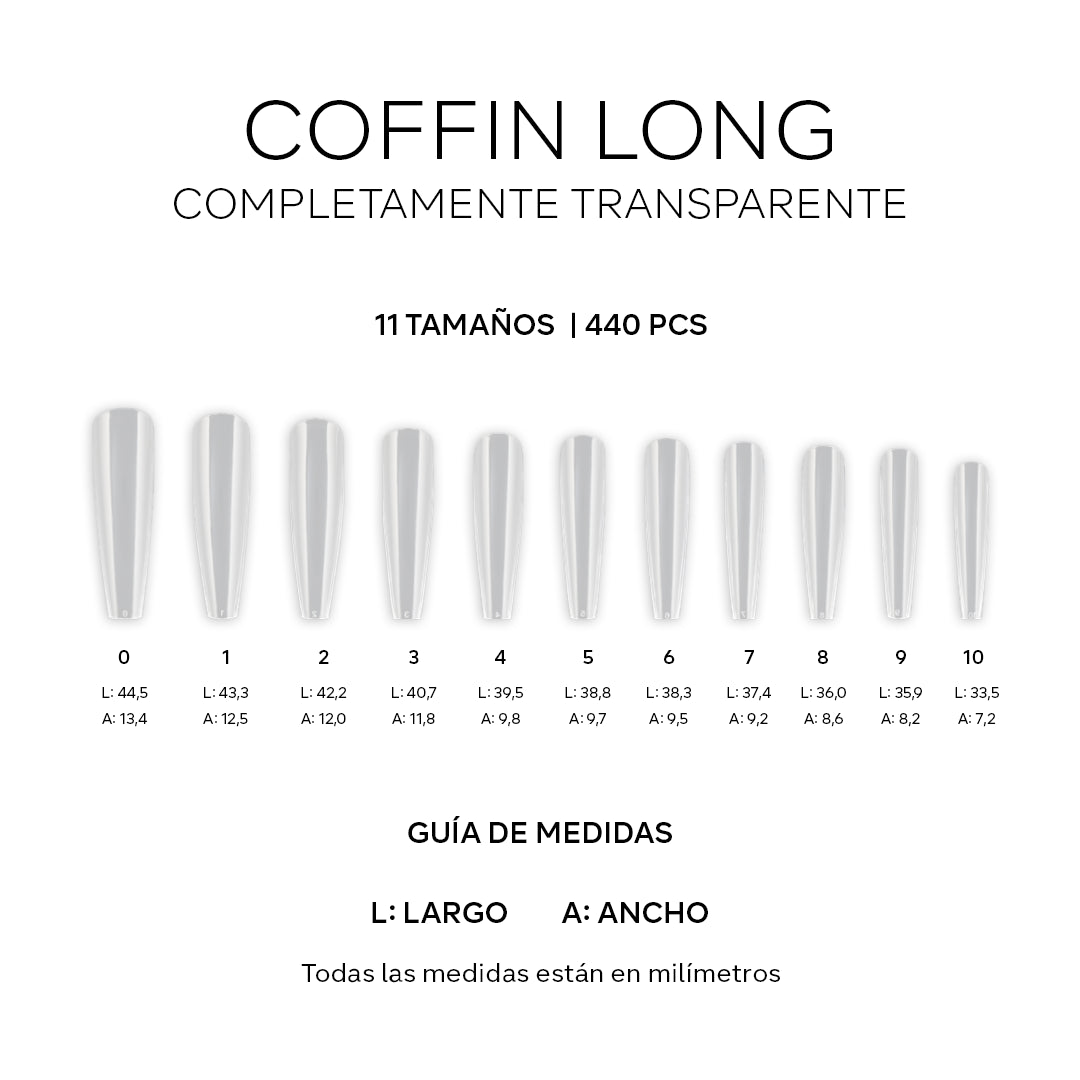 Easy Tip - Coffin Long - Size 1 Refill