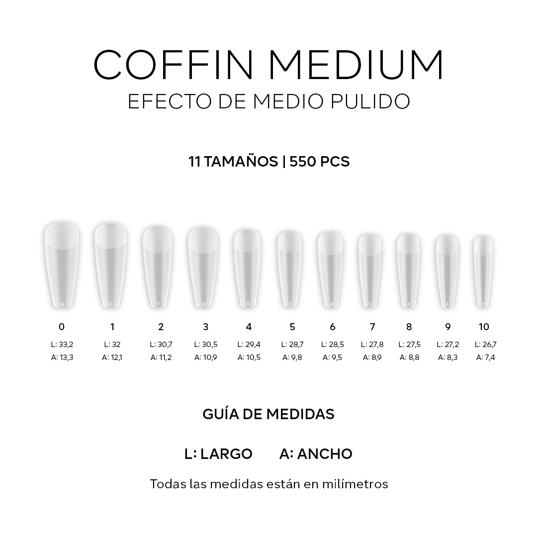Easy Tip - Coffin Medium - Size 1 Refill