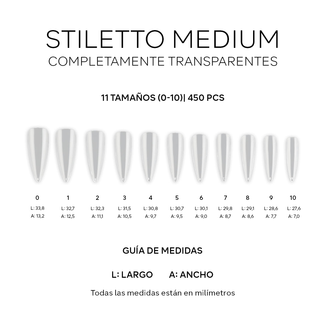 Easy Tip - Stiletto Medium - Size 1 Refill