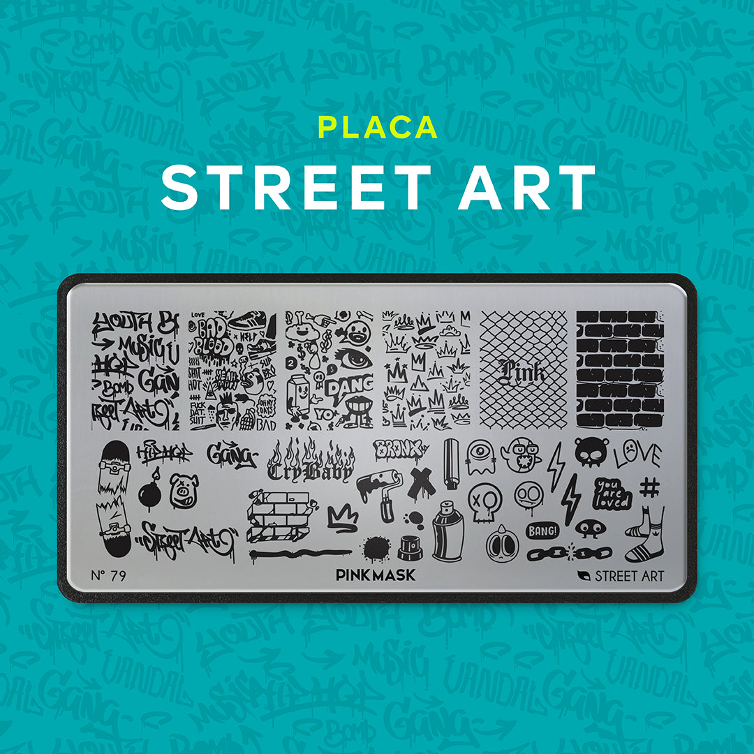 Placa de Stamping Street Art #79