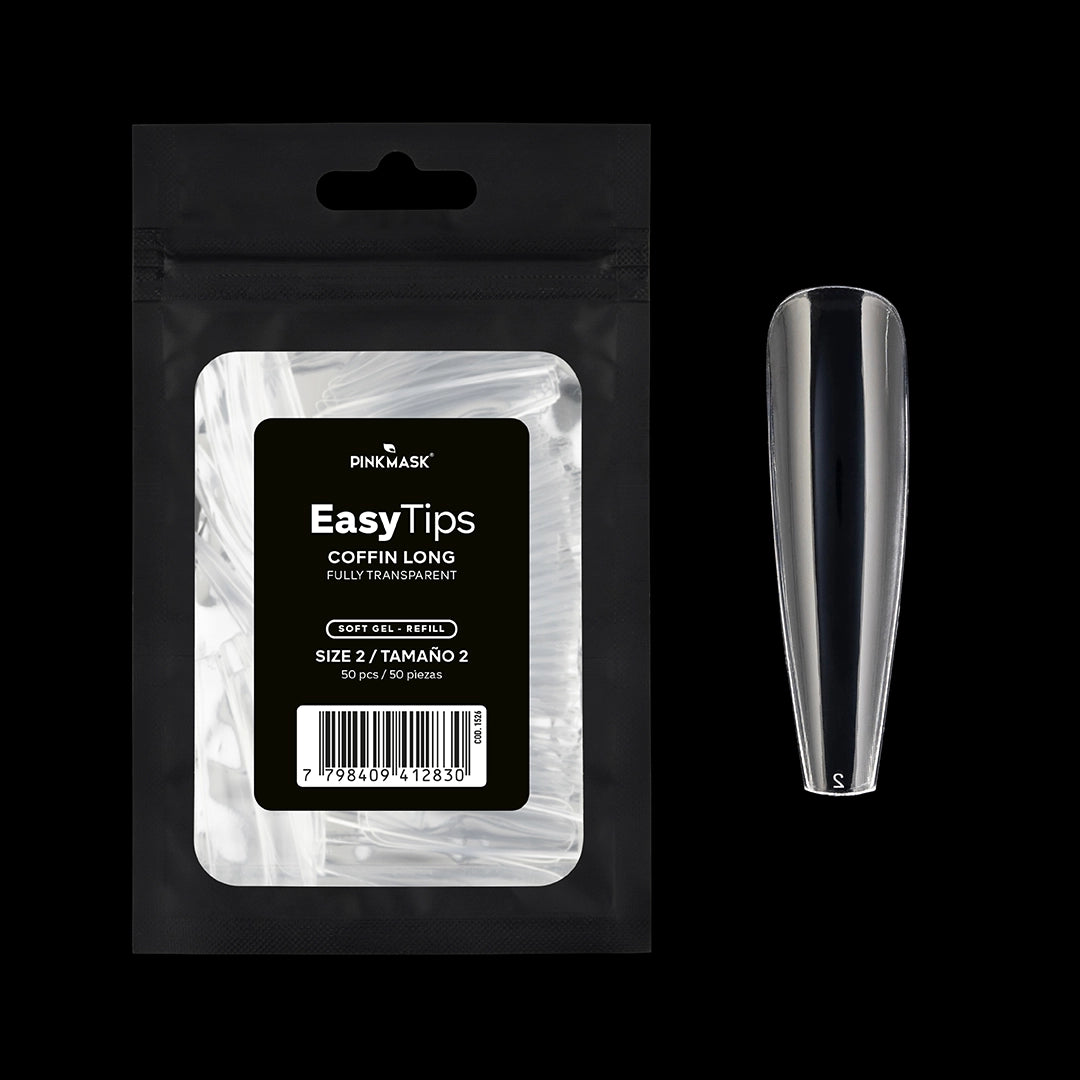 Easy Tip - Coffin Long - Size 2 Refill