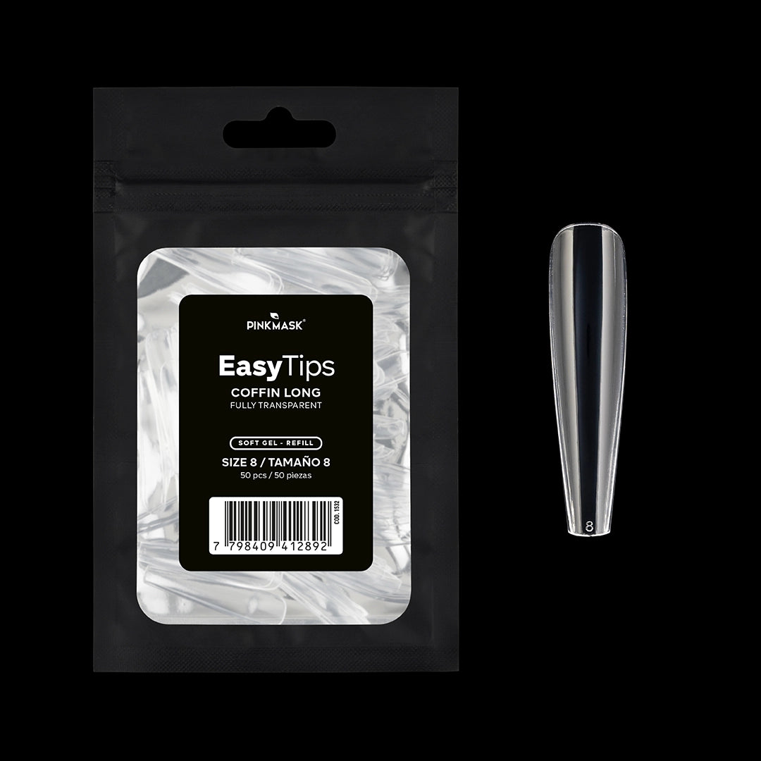 Easy Tip - Coffin Long - Size 8 Refill