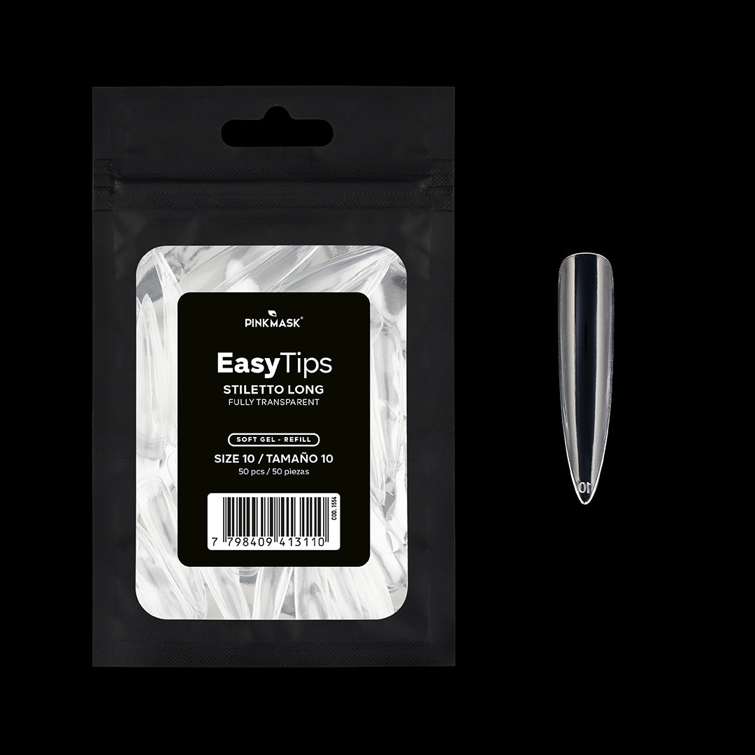 Easy Tip - Stiletto Long - Size 10 Refill