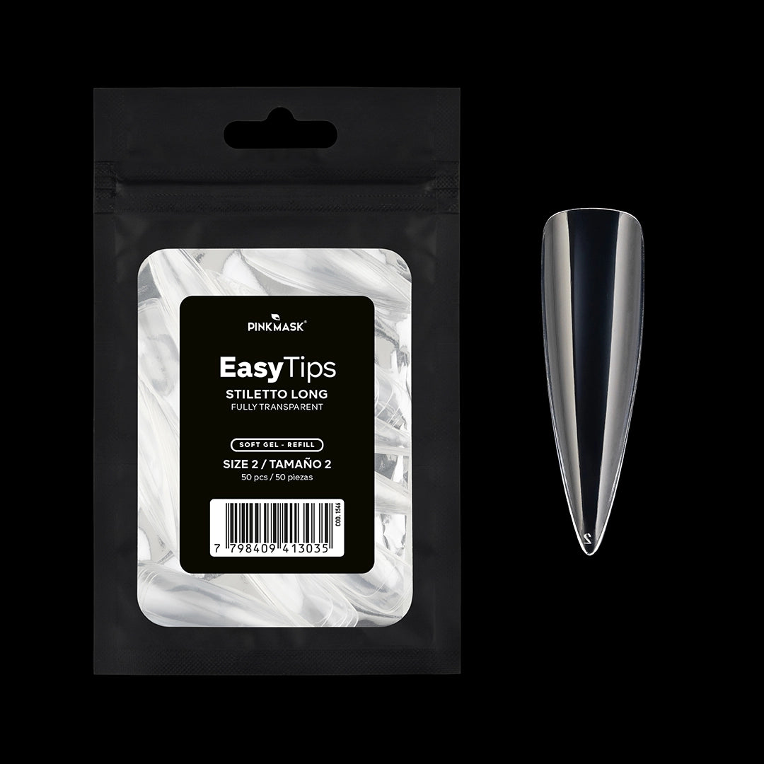 Easy Tip - Stiletto Long - Size 2 Refill