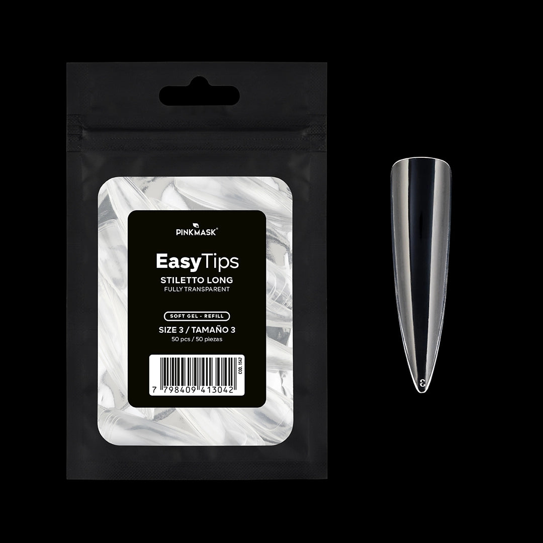 Easy Tip - Stiletto Long - Size 3 Refill