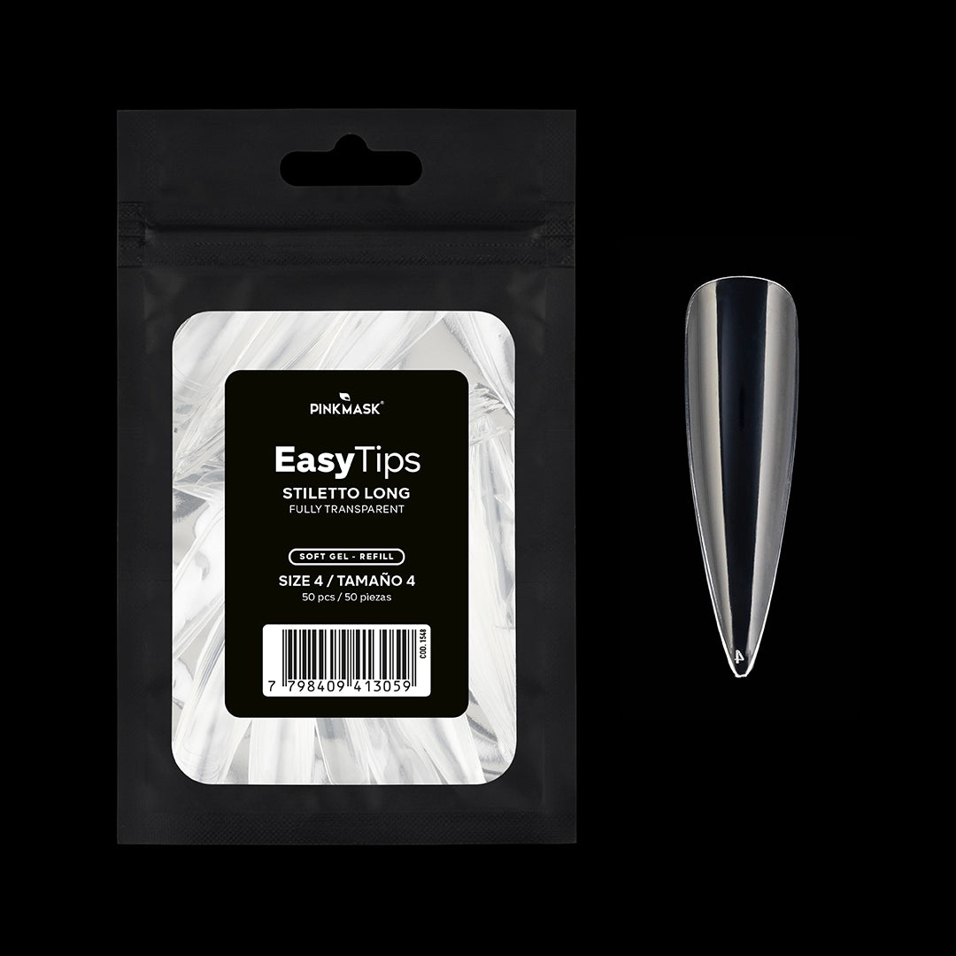 Easy Tip - Stiletto Long - Size 4 Refill