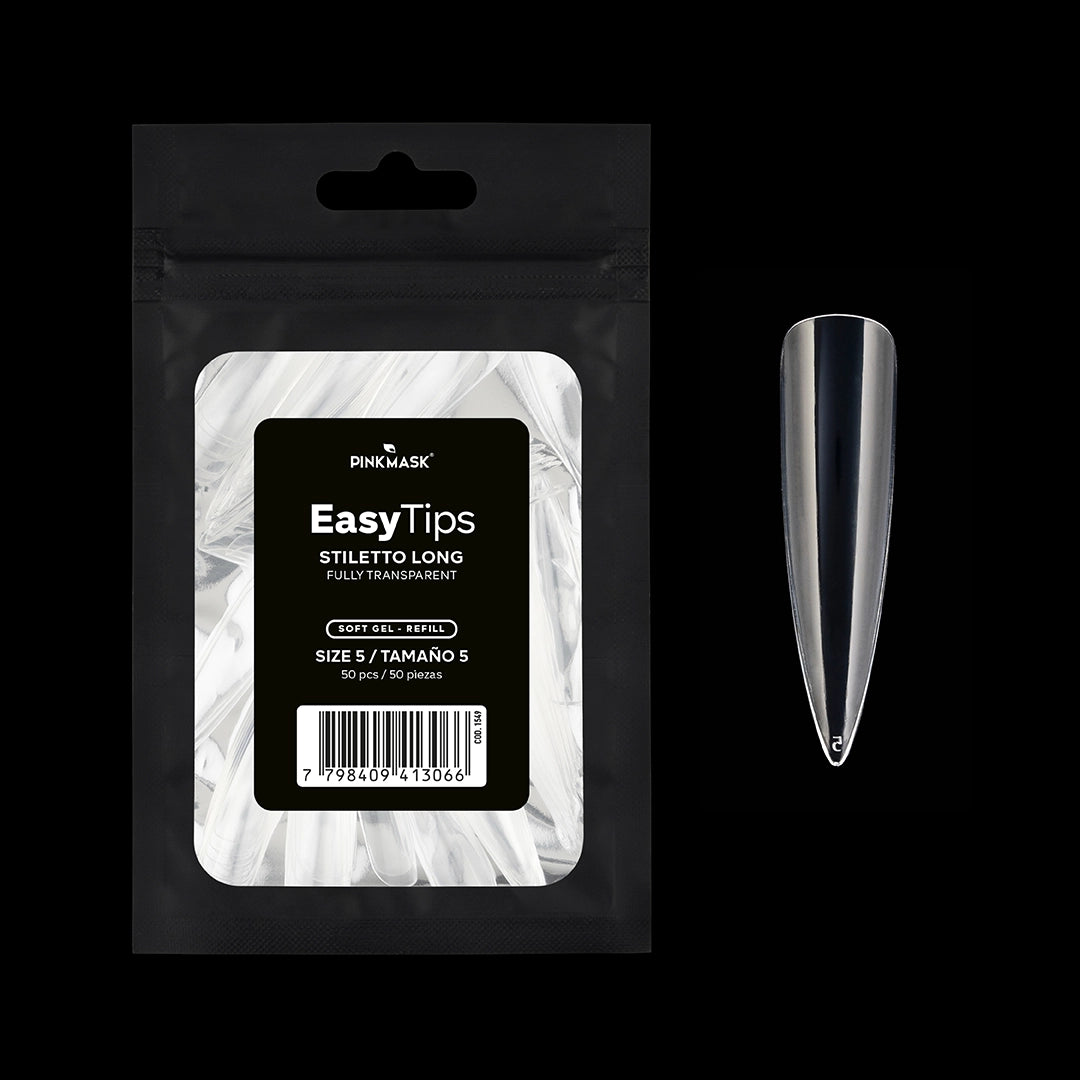 Easy Tip - Stiletto Long - Size 5 Refill